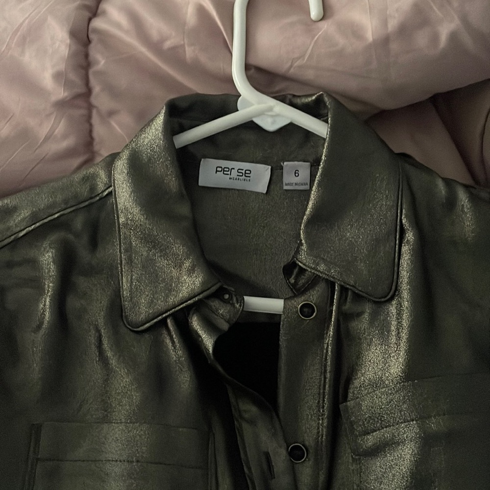 Well
Made Carlisle blouse 
Gold shine perfect for the office or a night out.